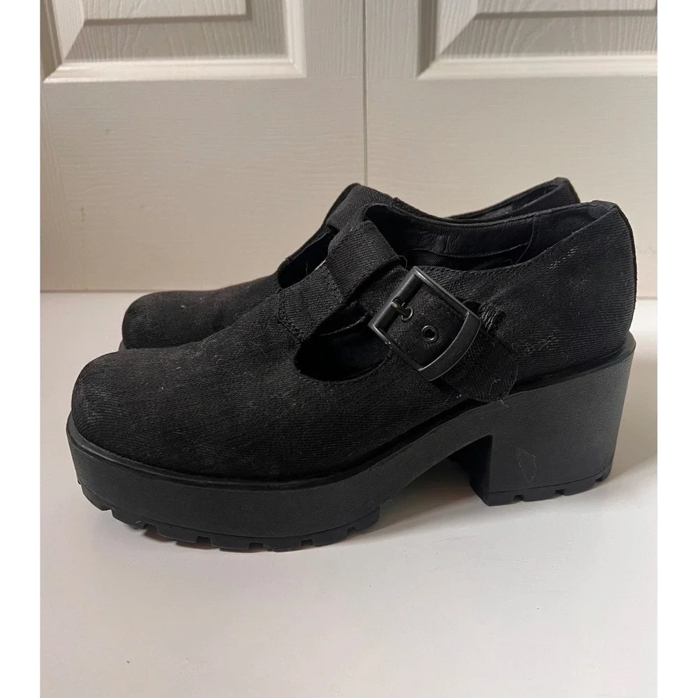 Whimsigoth Mary Jane Platform 90s Grunge Indie Y2K Shoes 39